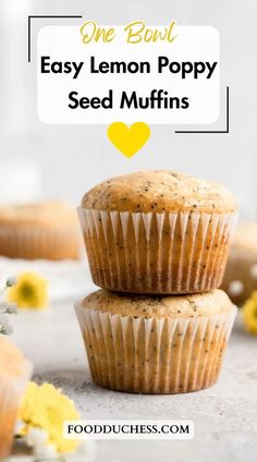 Bursting with bright lemon flavor, these One Bowl Lemon Poppy Seed Muffins are quick and simple to make! As the title suggests, this muffin recipe is a one bowl recipe – meaning less dirty dishes, and less steps! The Lemon Poppy Seed Muffins are light and fluffy in texture, full of bright lemon flavor, and delicately sweet – making them perfect for a sweet treat or for a quick on-the-go snack!