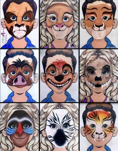 Lion King Makeup, Lion King Play, Face Painting Images, Lion King Musical