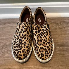 Size 9 Dr Scholls Cheetah Print Slip Ons. Worn Once Or Twice, In Almost Brand New Condition. Come From A Smoke Free Home. Leopard Print Slip-on Loafers For Work, Cheetah Shoes, Leopard Print Low-top Sneakers With Speckled Midsole, Dr Scholls, Asos Leopard Flats 7.5, Dr. Scholl's, Leopard Print Heels With 4-inch Pointed Toe, Leopard Print Leather Heels With 4-inch Heel, Slip Ons