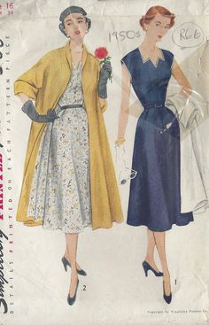 two women in dresses and jackets, one with a flower