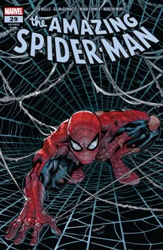 the cover to amazing spider - man vol 2, with an image of a person crawling in