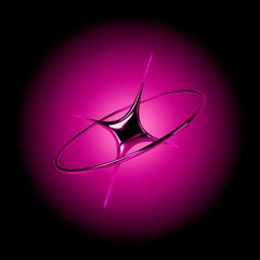 an abstract purple background with a circular object in the center and pink light at the bottom