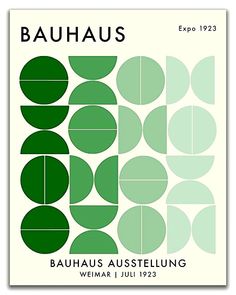 the cover of bauhaus, an exhibition in weimar art history by german artist paul