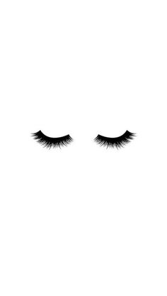 the eyelashes of a woman with long lashes are drawn in black on a white background