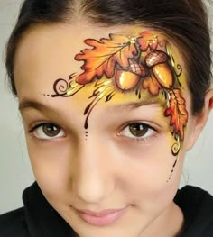 Fall Leaves Face Paint, Turkey Face Paint, Fall Face Painting Ideas For Kids, Autumn Face Paint, Thanksgiving Face Paint, Fall Facepainting