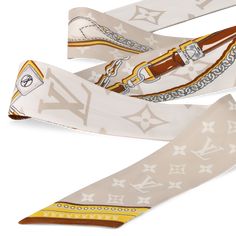 LOUIS VUITTON® - Ultimate Monogram Bandeau - Beige Clair Louis Vuitton Bandeau, Louis Vuitton Official, Louis Vuitton Monogram, Contrasting Colors, Louis Vuitton, Monogram, Leather