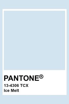 pantone's ice melt color is shown