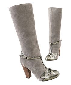 Love this Charcoal Lakin Boot & Bracelet - Women on #zulily! #zulilyfinds Boot Bracelet, Boho Boots, Bracelet Women, Fabulous Shoes, Crazy Shoes, Shoe Lover, Suede Heels, Shoes Heels Boots, Womens Bracelets