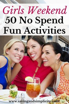 Girls Day Out Ideas, Moms' Night Out, Drinks And Food, No Spend, Girls Weekend Getaway, Girlfriends Getaway, Weekend Ideas, Moms Night, Girls Night Party