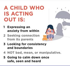 a child who is acting out is