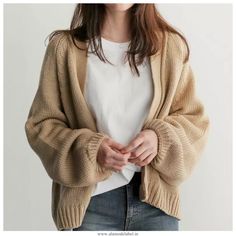 Material : Knitted New in Fall 2021 Collection, Shop Now! Pullover Mode, Vogue Knitting, Áo Len Cardigan, Pullover Outfit, Long Sweaters Cardigan, Moda Vintage, Knitting Girls, Cardigan Sweaters For Women, 가을 패션