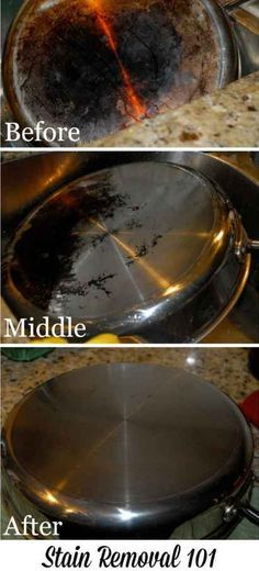 how to clean stainless steel pot bottoms before and after stain removal 101