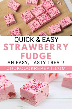 quick and easy strawberry fudge is an easy tasty treat that everyone will love