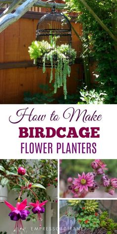 birdcage flower planters are the perfect way to add color and interest to any garden