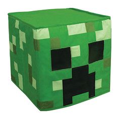 Size : LARGECharacter: MinecraftBase Material: 100% PolyesterCare: Hand WashCountry of Origin: Imported Minecraft Mask, Minecraft Accessories, Minecraft Heads, Creeper Costume, Minecraft Costumes, Creeper Minecraft, Block Head, The Creeper