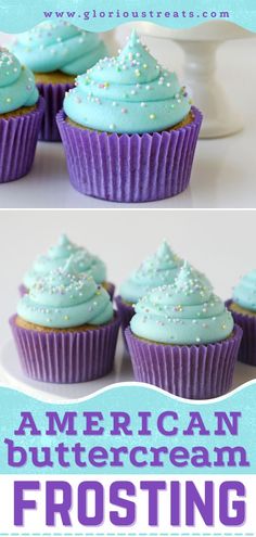 American Buttercream Frosting {Recipe}, desserts, sweet treats Frosting Recipe For Piping, Buttercream Frosting Recipe For Piping, American Buttercream Frosting Recipe, American Buttercream Frosting, Buttercream Frosting Recipe, Rich Desserts, Easy Cupcakes, Cakes And Cupcakes