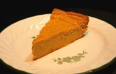 a slice of pumpkin pie on a plate