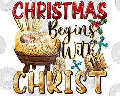 christmas begins with christ and the birth of jesus