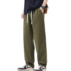 Elevate your everyday style with our Casual Versatile Loose Cargo Pants. Crafted with a relaxed fit, these pants offer the perfect blend of comfort and fashion. Featuring a versatile design and spacious cargo pockets, they're perfect for any occasion. Upgrade your wardrobe now. Features: -85% Cotton,15% Polyester -Mid-rise waist -Multi-Pockets -Regular Fit -Japanese style Casual Wide Leg Cotton Sweatpants, Casual Khaki Cotton Wide Leg Pants, Green Wide-leg Casual Cargo Pants, Casual Wide-leg Sweatpants With Pockets, Casual Wide Leg Harem Pants For Leisure, Wide Leg Pants With Pockets For Leisure, Casual Baggy Cargo Pants With Tapered Leg, Casual Baggy Straight Leg Harem Pants, Casual Khaki Ankle-length Harem Pants