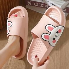 Spring Footwear, Easter Cartoon, Easter Cartoons, Rubber Slippers, Cartoon Shoes, Platform Flats, Elegant Heels, Chic Sandals