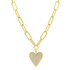 Make a fashion statement with this Adornia Gold Tone Adjustable Crystal Chunky Paperclip Link Pave Heart Necklace. Click on this JEWELRY & WATCHES GUIDE to learn about fit, styles, materials and more! Make a fashion statement with this Adornia Gold Tone Adjustable Crystal Chunky Paperclip Link Pave Heart Necklace. Click on this JEWELRY & WATCHES GUIDE to learn about fit, styles, materials and more! FEATURES Chain length: 18 in. Chain type: link Clasp: lobster-claw Nickel free Metal: brass Platin Pave Heart Necklace, Gold Heart Necklace, Paper Clip, Heart Necklace, Heart Pendant, Womens Jewelry Necklace, Fashion Statement, Jewelry Necklace Pendant, Jewelry Watches