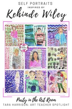 the cover of self portraits inspired by kehinde wiley, part of the art room