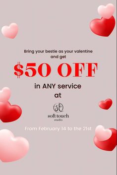 Happy Valentine's everybody! Both you & your bestie get $50 off in ANY pmu service (lip blush, lash lift, microblading & more) at Soft Touch Studio once you book your makeover appointments! Offer ends on February 21st 2022. Come and glow up together! Contact us and grab the promo. We are located at 28 Finch Ave West, Toronto, Ontario, Canada. Call us (647) 865-2348. Email us: info@softtouchstudio.ca Lash Promo, Lip Blush, Toronto Ontario Canada, Lash Lift, Toronto Ontario, Permanent Makeup, Happy Valentine's, Ontario Canada, Microblading