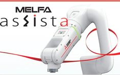 a white object with red lines around it and the words melfa assist above it