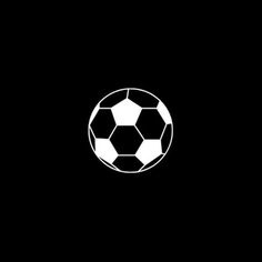 a black and white photo of a soccer ball on a dark background with the word,'football'written below it