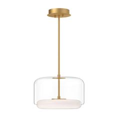 a brass and glass pendant light fixture