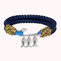 [Nautical-inspired Design]:This woven bracelet features a sleek and stylish fish hook charm, capturing the essence of adventure and the great outdoors. [Personalized Engraving]:Engrave up to 10 names on the fish hook charm, creating a one-of-a-kind piece that celebrates the special bond between family members or friends. [Versatile Wear]:Whether worn during outdoor activities, social gatherings, or as a daily accessory, this personalized bracelet seamlessly complements any casual or adventure-in Nautical Bracelet, Woven Bracelet, Personalized Bracelet, Social Gathering, Mens Birthday Gifts, The Fish, Fish Hook, Gift For Men, Meaningful Gifts