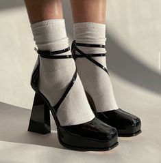 Black Platform Sandals, Mary Jane Shoes Womens, Cute Heels, Platform High Heels, Black Platform, A Puppy