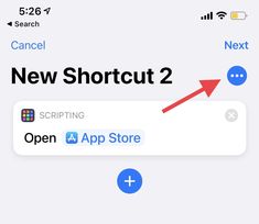 the new shortcut menu on an iphone