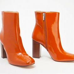 Vince Camuto Leather Heeled Ankle Boots - Dannia. These Are In The Rusty Orange Color With Dark Brown Heel. Size 7 Wide. Just A Little To Small For Me. See Picture For Details. New Without Tags Or Box. Make Me An Offer! Bold Leather Heels For Fall, Orange Heels For Work, Chic Orange Heels For Work, Chic Orange Heels With Reinforced Heel, Orange Pointed Toe Boots For Spring, Orange Heels For Workwear, Chic Orange Heels For Workwear, Bold Leather Heeled Boots For Fall, Orange High Heels For Work