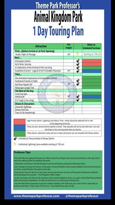 the animal kingdom park 1 day tour plan