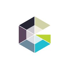 the logo for an appliance that is designed to look like hexagonal cubes