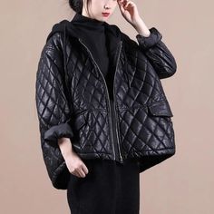 Product Description * Item:Casual Womens Black PU Hoodie Padded Jacket Loose Winter Warm Outwear Short Coat * Condition: 100% Brand New * Color:Black  * Size:L-XL * Package:1pc Dress (without any accessories ）    Please note: 1.Please allow a little error due to manual measurement. 2.The color maybe a little difference because of the light,screen reflection etc. 3.If you are not sure what size to choose, you can tell us your height and weight, we will recommend the right size for you. Shipping 1 Winter Overcoat, Pu Leather Jacket, Womens Parka, Linen Maxi Dress, Comfortable Room, Winter Coats, Short Coat, Leather Jackets Women, Cup Size