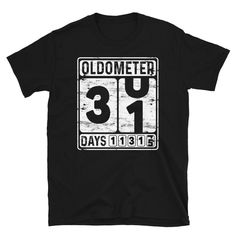 a black t - shirt with the number 31 on it