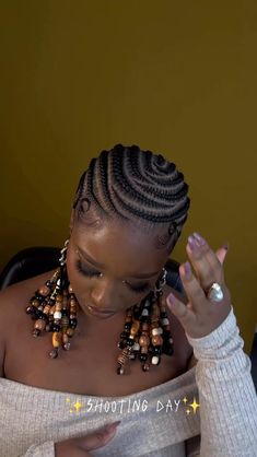 Cornrows With Beads, Alicia Keys Braids, Cornrows Natural Hair, Cornrows Braids For Black Women, Short Box Braids Hairstyles, Quick Natural Hair Styles, Braided Cornrow Hairstyles