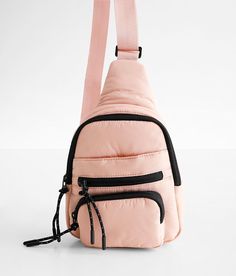 Street Level Athletic Sling Backpack - Pink , Women's Blush Solid lined backpack Zipper closures Adjustable shoulder strap Dimensions: 7(L) x 2 1/2(W) x 11(H). Shell: 100% Nylon. Do not wash. Do not bleach. Do not dry. Do not iron. Do not dry clean. Luggage & Bags > Backpacks Sling Backpack Women, Backpack For Women, Backpack Women, Pink Backpack, Bagpack, Bags Backpacks, Women's Bags, Sling Bag, Sling Backpack