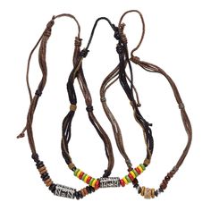 Shapes can include round tube, rondelle, round, cube, square tube and more. Colors can include black, brown, green, yellow, blue and more. Macrame Knot, Leather Jewelry, Gift Necklace, Bones, Macrame, Dye, Green, Leather, Gifts