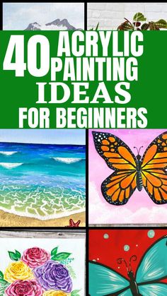 Looking for acrylic painting ideas? These paintings are great and you'll love them. If you're a beginner painter then you'll find these paintings very easy to master. These paintings are perfect for beginners so jump right in. Bob Ross Painting Videos, Donna Dewberry Painting, Watercolor Lessons, Acrylic Pouring Art