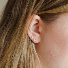 plp_main Earing Aesthetics, Tiny Heart Earrings, Double Ear Piercings, Double Piercing, Valentines Earrings, Bar Stud Earrings, Tiny Studs, Heart Stud Earrings, Tiny Stud Earrings