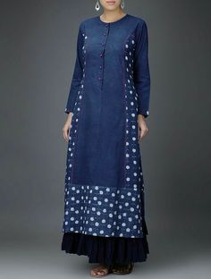 Sukienki Maksi, Kurta Women, Dabu Print, Kurta Style, Long Kurti, Kurta Design, Kurta Neck Design