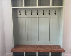 Customsizeable Farmhouse Style Locker Halltree Mudroom Storage Labor Day Weekend Promo - Etsy Corner Hall Tree, Mudroom Locker, Hall Tree Entryway, Tree Entryway, Hall Tree Bench, Mudroom Storage, Mudroom Lockers, Tree Bench, Coat Storage