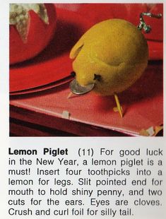 an article about lemons and how they are used to make them look like birds