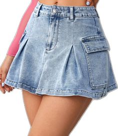 Denim Skirt Women, Denim Skirts, Flap Pocket, Denim Women, Denim Skirt, Womens Skirt, Collage, Free Shipping, Pins