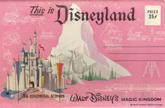 an old disneyland ticket from the 1950's is shown in this undated image