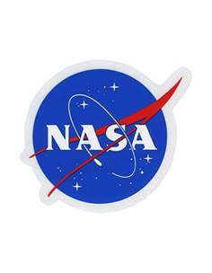 an nasa sticker with the word nasa on it