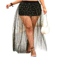 Sexy Plus Size Mesh Maxi Skirt Sz 2x Completely See-Through Can Also Be Worn As A Beach Cover Up Mesh Maxi Skirt, Skirt Casual, Mesh Skirt, Maxi Skirt, Elastic Waist, Cover Up, Womens Skirt, Casual Skirts, Mesh